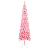 Slim Christmas Tree Pink 180 cm - Front View