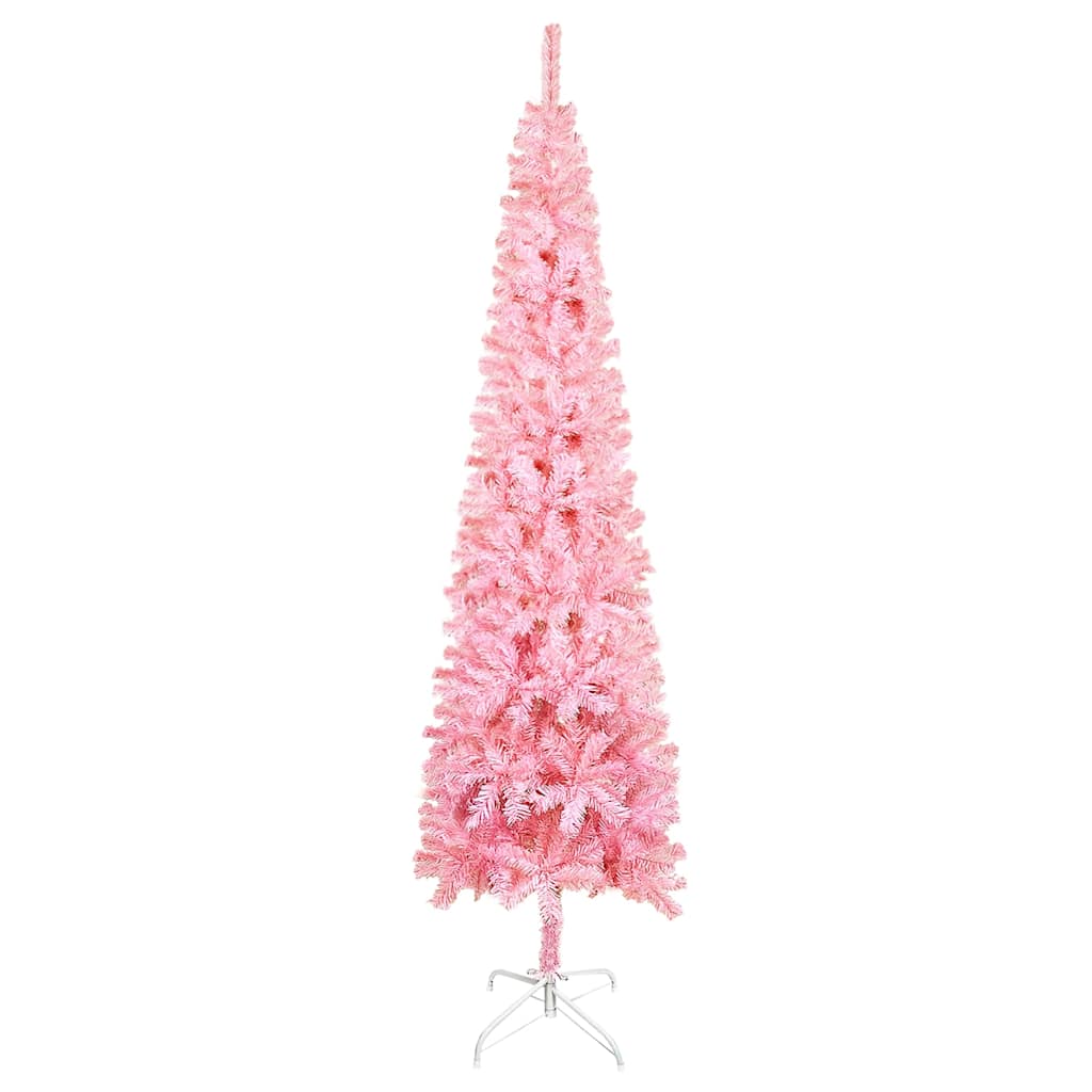 Slim Christmas Tree Pink 210 cm