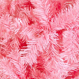 Slim Christmas Tree Pink 240 cm - Top-Down View