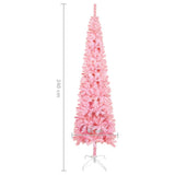 Slim Christmas Tree Pink 240 cm - Rear View