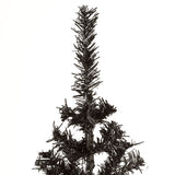 Slim Christmas Tree Black 120 cm - Top-Down View