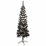 Slim Christmas Tree Black 150 cm - Side View