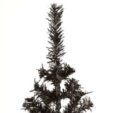 Slim Christmas Tree Black 150 cm - Top-Down View