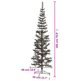 Slim Christmas Tree Black 180 cm - Close-Up Angle