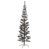Slim Christmas Tree Black 210 cm - Front View