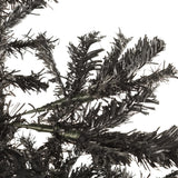 Slim Christmas Tree Black 210 cm - Top-Down View