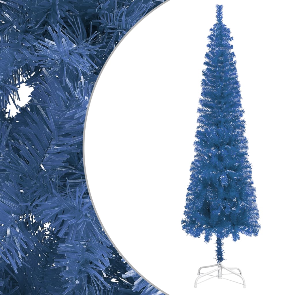 Slim Christmas Tree Blue 120 cm