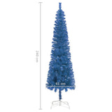 Slim Christmas Tree Blue 240 cm