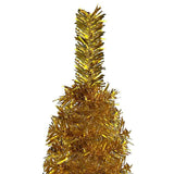 Slim Christmas Tree Gold 120 cm - Side View