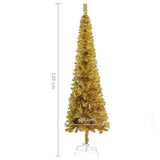 Slim Christmas Tree Gold 120 cm - Close-Up Angle