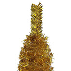 Slim Christmas Tree Gold 210 cm