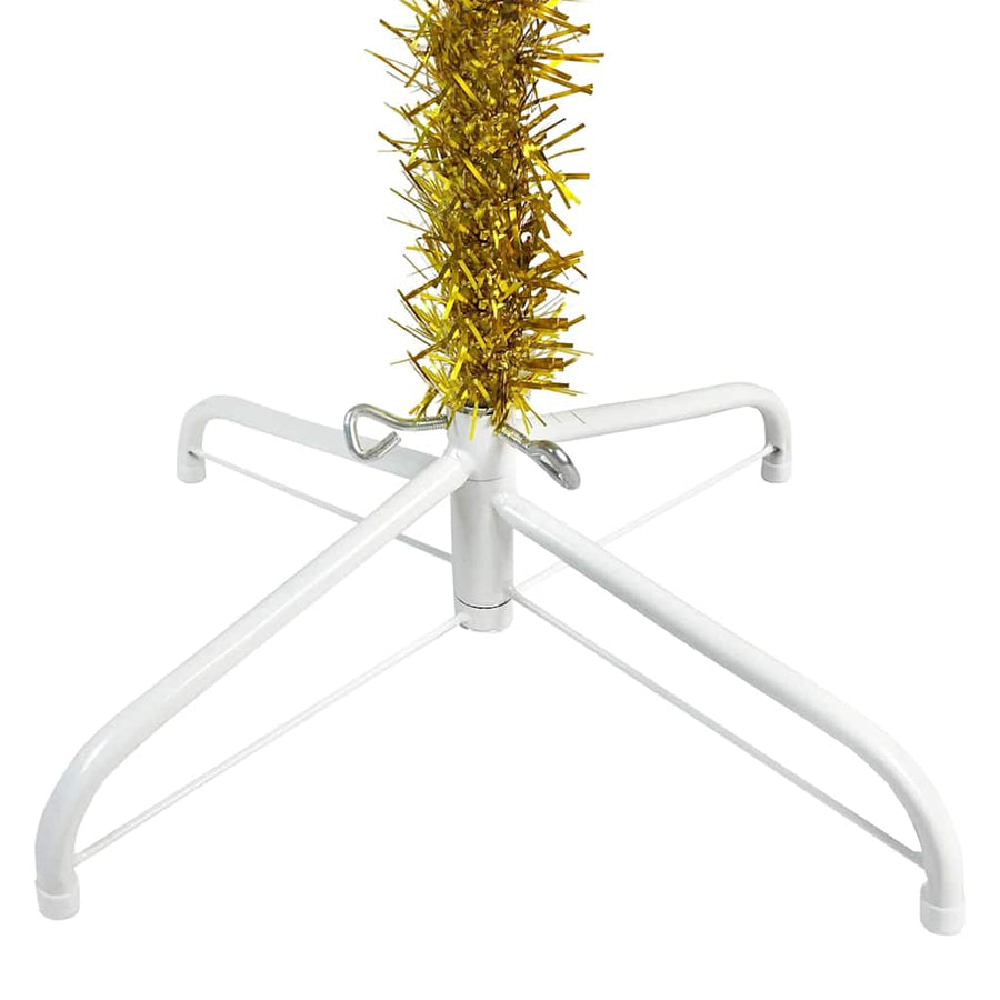 Slim Christmas Tree Gold 210 cm