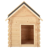 Dog House 80x80x100.6 cm Solid Wood Pine - Front View