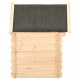 Dog House 80x80x100.6 cm Solid Wood Pine - Side View