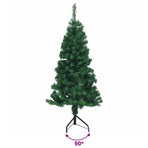 Corner Artificial Christmas Tree Green 120 cm PVC