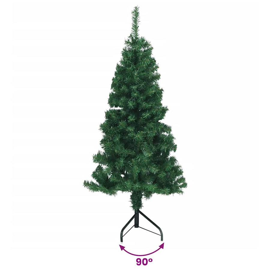 Corner Artificial Christmas Tree Green 150 cm PVC