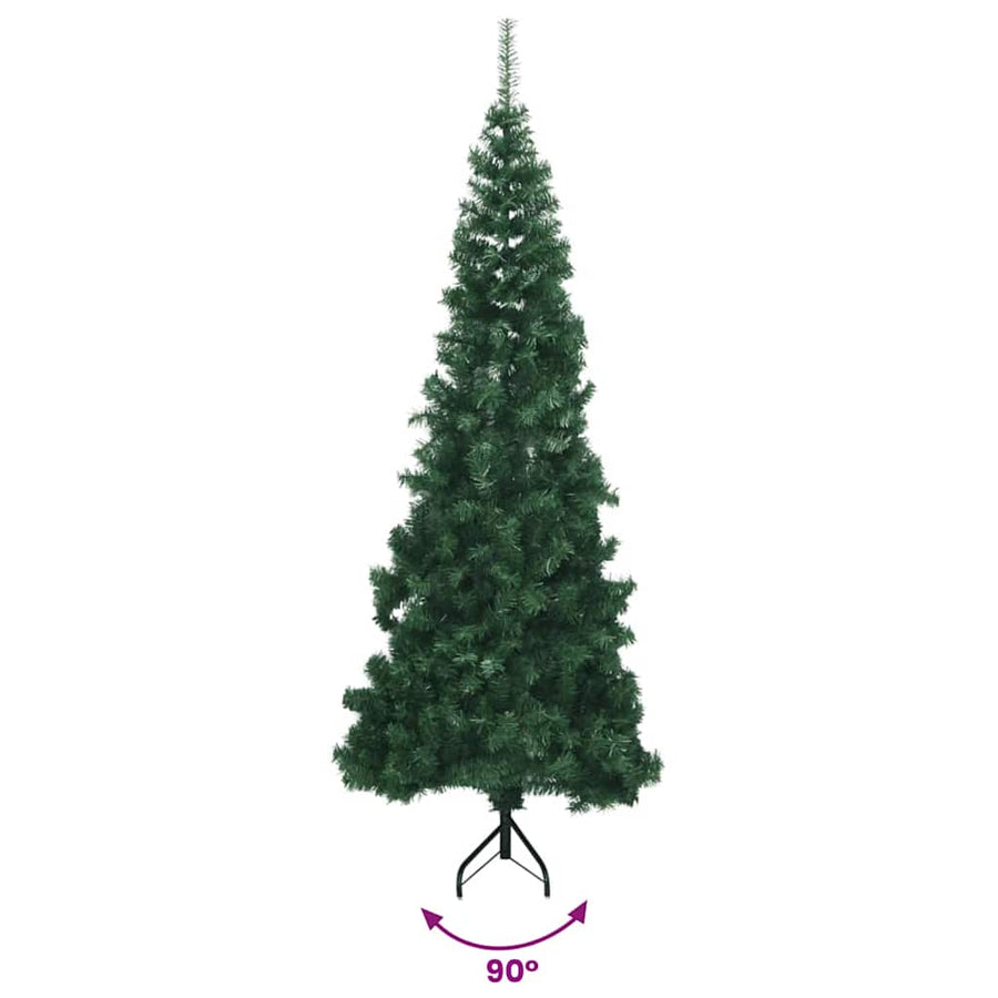 Corner Artificial Christmas Tree Green 180 cm PVC