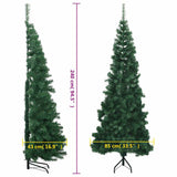 Corner Artificial Christmas Tree Green 240 cm PVC - Extra Image