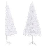 Corner Artificial Christmas Tree White 120 cm PVC