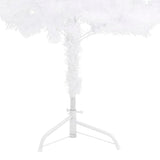 Corner Artificial Christmas Tree White 120 cm PVC - Close-Up Angle