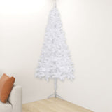 Corner Artificial Christmas Tree White 120 cm PVC