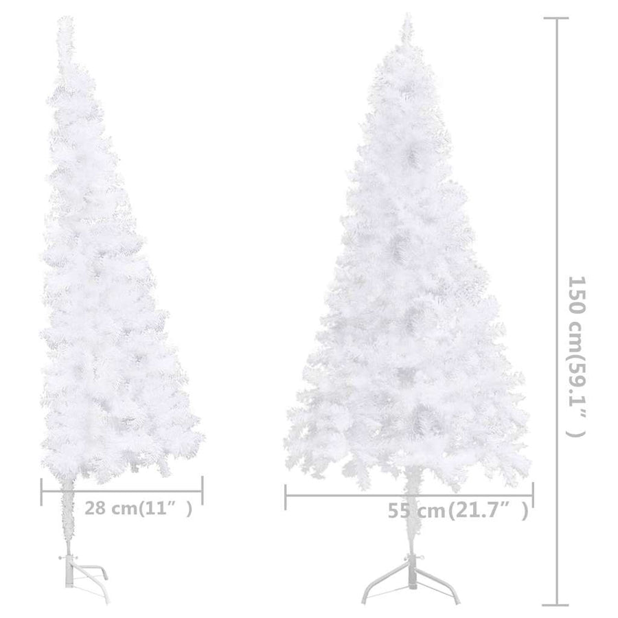 Artificial Christmas trees PVC, Steel White