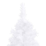 Corner Artificial Christmas Tree White 180 cm PVC