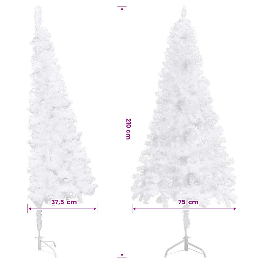 Artificial Christmas trees PVC, Steel White