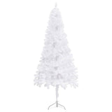 Corner Artificial Christmas Tree White 240 cm PVC - Side View