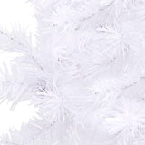 Corner Artificial Christmas Tree White 240 cm PVC - 45-Degree Angle
