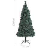 Artificial Christmas Tree with Stand Green 120 cm PET - Close-Up Angle
