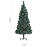 Artificial Christmas Tree with Stand Green 180 cm PET - Close-Up Angle