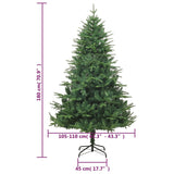 Artificial Christmas Tree Green 180 cm PVC&PE - Rear View