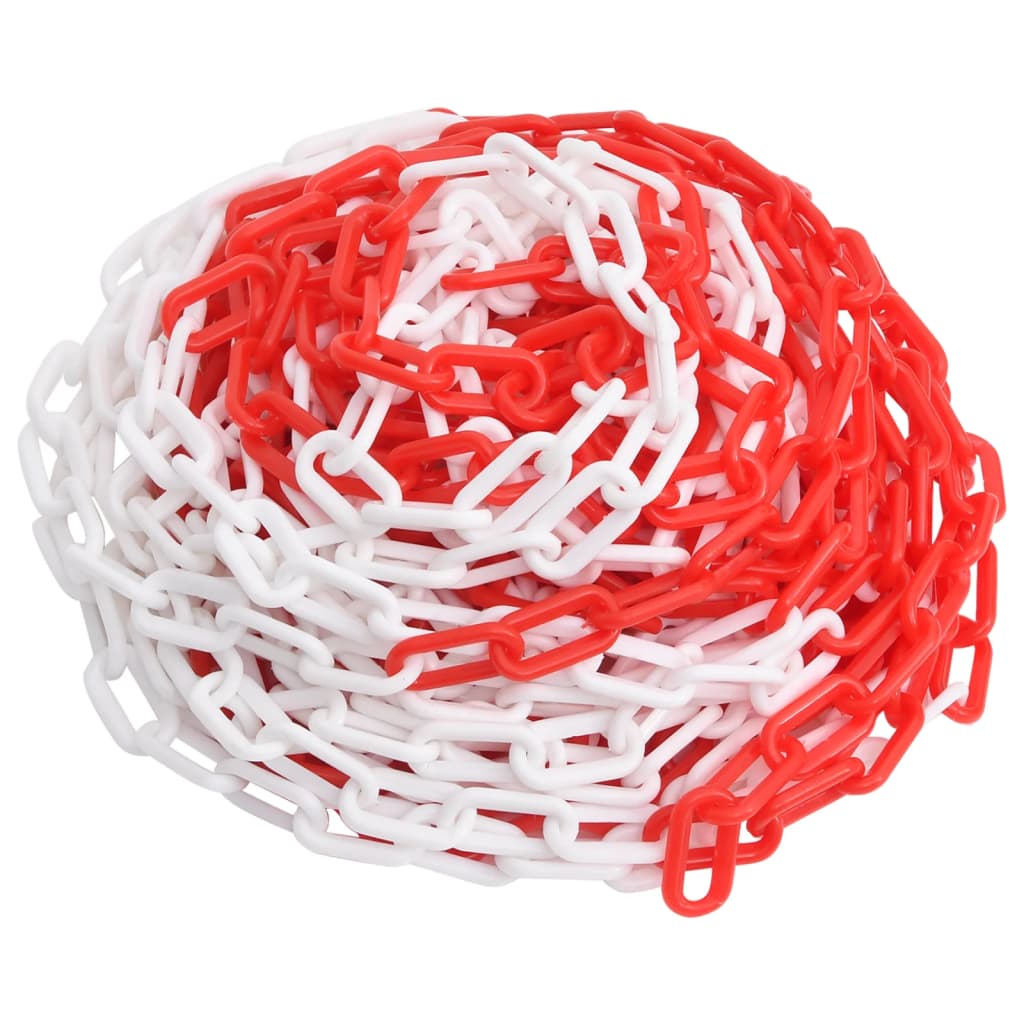 Warning Chain Red and White 100 m ? mm Plastic