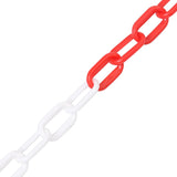 Warning Chain Red and White 100 m Ø6 mm Plastic - Front View