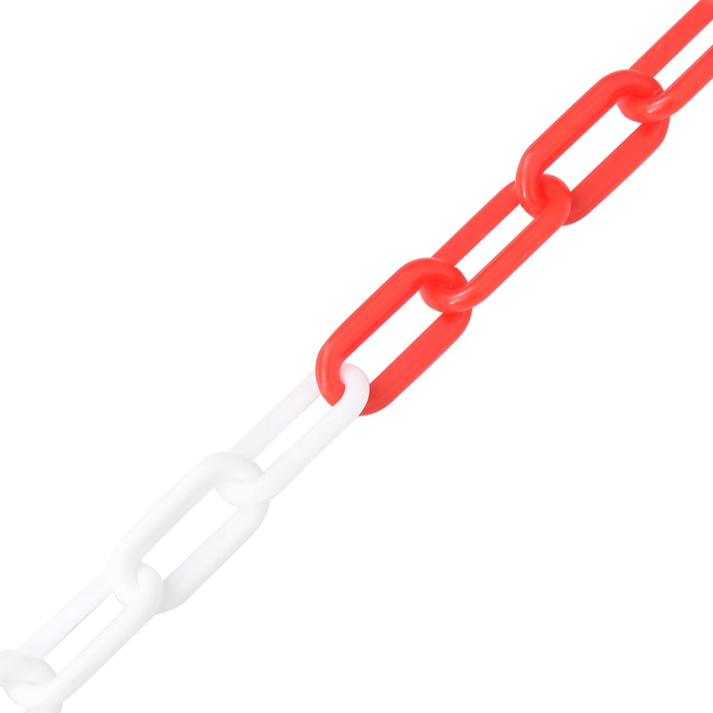 Warning Chain Red and White 30 m ? mm Plastic