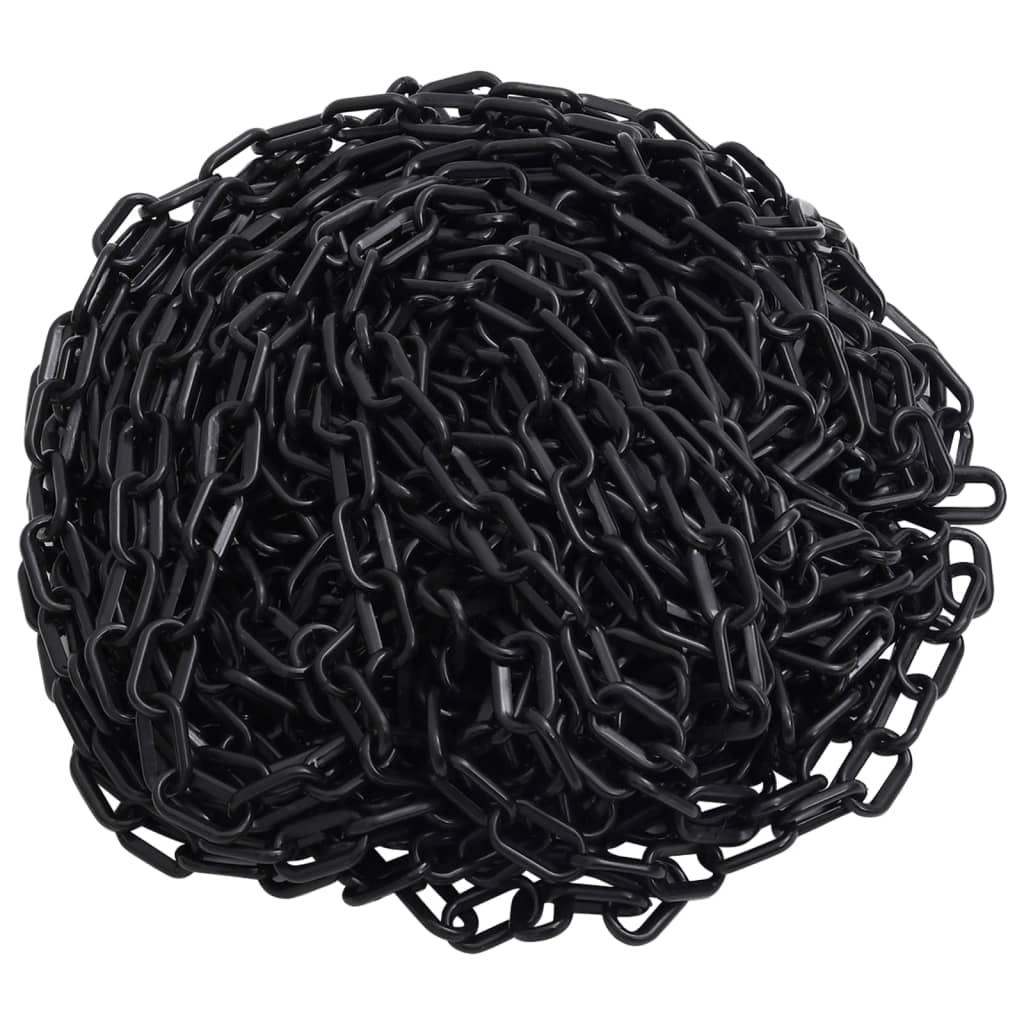 Warning Chain Black 30 m ? mm Plastic