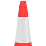 Reflective Traffic Cones with Heavy Bases 10 pcs 75 cm - Top-Down View
