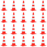 Reflective Traffic Cones 20 pcs Red and White 50 cm
