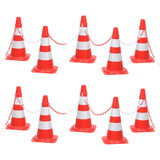 Chain Cone Set with 10 m Chain Red and white