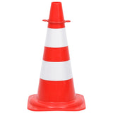 Chain Cone Set with 10 m Chain Red and white - Top-Down View