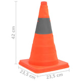 Pop-up Traffic Cones 10 pcs 42 cm - Close-Up Angle