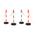 Chain Post Set with 10 m Plastic Chain