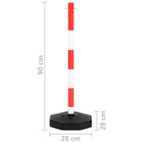 Chain Post Set with 10 m Plastic Chain