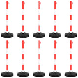 Chain Post Set with 10 m Plastic Chain - Front View