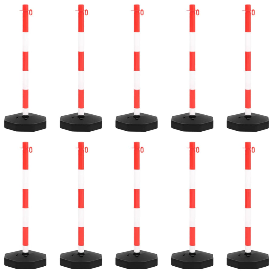 Chain Post Set with 10 m Plastic Chain