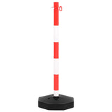 Chain Post Set with 10 m Plastic Chain - Side View