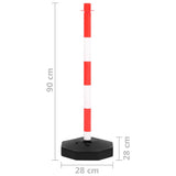 Chain Post Set with 10 m Plastic Chain