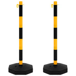 Chain Post Set with 10 m Plastic Chain