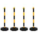 Chain Post Set with 10 m Plastic Chain - Front View